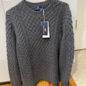 COPY - Gray Vineyard Vines Fishermen’s sweater.